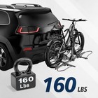 2 Bike Hitch Rack160lbs Platform Carrier For 2  Receiver Coded Lock