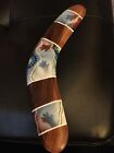 Authentic Hardwood Boomerang 10    Australian Aboriginal Artwork 