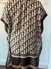 Christian Dior Swim Cover Up For The Beach  Pools  swim  shawl  Free Size brown 