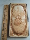 Antique Celluloid Cover Florentine Design Purple Velvet Notebook Cover-germany