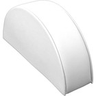 White Faux Leather Bracelet Single Half Moon Jewelry Display Ramp 5  X 2 1 2 
