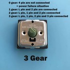 Gzs-15 Rotary Switch 4 Position 3 Speed Electric Heater 3 Gear 