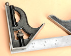 Starrett No 11   12    Combination Set With Square  Center   Protractor Heads  Usa