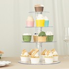 Clear 14  Round 4 Tier Acrylic Cupcake Dessert Display Stand Set Party Home