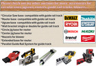 Dewalt  Dcs391 Dcs565 Adaptor Base Circular Saw Guide Rail Track Made In Uk