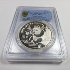 1991 P Pcgs Pr67 Dcam - China 1 Oz Silver Panda 10 Yn Yuan Coin  59620a