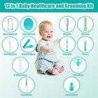 Baby Grooming Kit  Infant Safety Care Set With Hair Brush Comb Nail Clipper