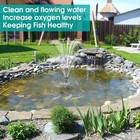 Pond Filter With Fountain Pump Kits  660gph Koi Pond Filter With 40w Pond Pumps