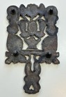 1940s Cast Iron Trivet Ornate Design Four Footed 7 Inches Vintage Hot Plate
