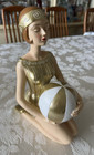 Retro   Vintage Bathing Beauty Art Deco Miami Beach Nautical Mermaid Figurine  