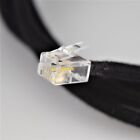 Vintage Antique Cloth Covered Line Cord - Black - Spade - Modular - Sku - 30010