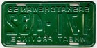 1956 Saskatchewan License Plate    Wheat Province Slogan