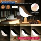 Vomii Bird Desk Lamp  Small Table Lamp Cordless Touch Dimmable Night Light With 