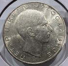 1938 50 Dinara Yugoslavia Silver Coin - King Peter Ii - Bu Uncirculated  f257 