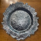 Mix Lot Of 10 Decorative Charger Plates 13    Round Event Table Decor Golden Leaf