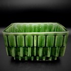 Vintage Cookson Pottery Forest Green Planter Cp-336 Usa 6 5 In  Rectangle  Chips