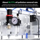 1 4  Air Compressor Oil Water Separator Regulator Moisture Trap Regulator Filter