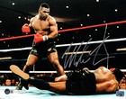 Mike Tyson Signed Framed 11x14 Photo Standing Over Beckett Bas Qr