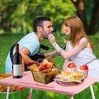 Foldable Laptop Bed Table W  Drawer - Lap Desk W  Phone Slot  Cup Holder Pink