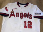 Nike California Angels Throwback Game Worn Mlb Jersey 2023 Hunter Renfroe