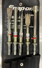 Snap On Tools 5 Pc  Air Hammer Chisel Bit Set With Black Case Phg1055k  Used