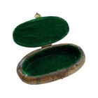 5-1 2  Primitive Oval Bone Box- Antique Reproduction