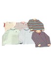 Lot Of 6 Vintage 1980s Health-tex Girls Striped Long Sleeve Tops Size 6x Usa