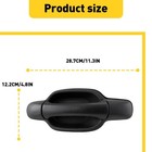 Outer Left Rear Door Black Handle For Chevy 2004-2012 Colorado Canyon Gmc 1-10x