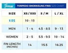 Torpedo Snorkeling Fins For Travel