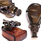 Nautical Columbus Small Single Brass Marine Vintage Binocular R   J Beck London