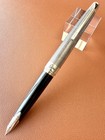 Pilot Elite Fountain Pen Sterling Silver 18k-750wg Nib-fine H674-vintage 1974