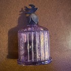 Vintage Flacon    Parfum Made In France Glass Perfume Bottle W  Birds