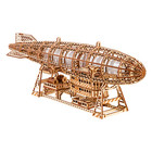 Wood Trick Luminous Zeppelin Wooden 3d Mechanical Model Kit Puzzle Toy Gift