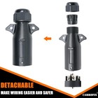 Rv-style 7 Way Blade Trailer Connector - 7 Pin Trailer Wiring Adapter Plug