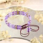 Natural Amethyst Cube Beads Healing Spiritual Energy Crystal Handmade Bracelet