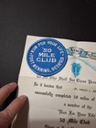 Vintage Us Army 50 Mile Club Run Patch With Original Letter October 8th 1970