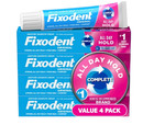 New 2 Pack Fixodent Denture Adhesive Original Secure 2 4oz  4 Each Pack Freeship