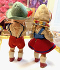 Antique Old Vintage Ginny Hansel Boy   Gretel Girl Composition Dolls Lot