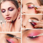 24pcs Pro Makeup Brush Set Eyeliner Face Powder Foundation Eyebrow Brush Tools