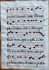 1649 Antiphonal Music Leaf - Illuminated Manuscript - Double Sided Vellum Hymnal