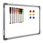 White Board Dry Erase 16  X 12  Hanging Fist School Sign 8 Magnetic Markers    6 
