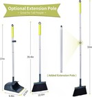 Broom And Dustpan Set For Home With 54  Long Handle  Upright And Lightweight