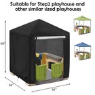 Andacar Outdoor Playhouse Cover 56 Inch Step2 Playhouse Outdoor Waterproof