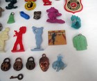 Huge Antique Lot Toy Charms - Cracker Jack   Bubble Gum