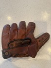 Vintage Wilson Leather Baseball Glove Split Finger Rare 1940s 645