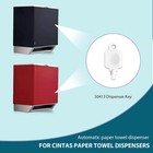    2pcs    50413 Toilet Tissue Paper Dispenser Key For Select Cintas   White 