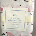Pottery Barn Baby Penelope Crib Fitted Sheet One Size Pink Birds 100  Cotton New