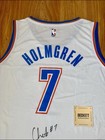Chet Holmgren Signed  1st Rookie W  100 3 Pm 150 Blk  White Fanatics Jersey Bas