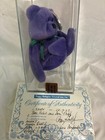 Ty Beanie Baby    authenticated Violet Mq New Face Teddy 3 1 Gen Tags New Mwmt