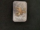 Nocona Western Belt Buckle Saddle Bronc Rider Silvertone   Brass Nib Cowboy